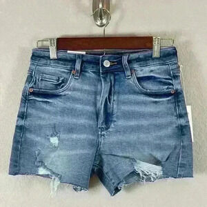 Blank NYC The Reeve High-Rise Ribcage Distressed Jean Short Women's 25 NWT